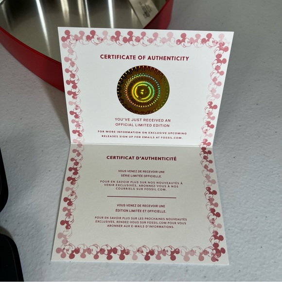 Disney x Fossil Watch Ring Limited Edition Rose Gold Stainless Steel NEW Trendy - Picture 6 of 6